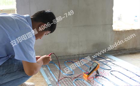 發熱電纜安裝完的檢測